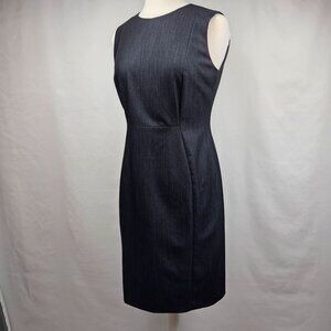 Calvin Klein Sleeveless Sheath Dress Navy Heather Size 8